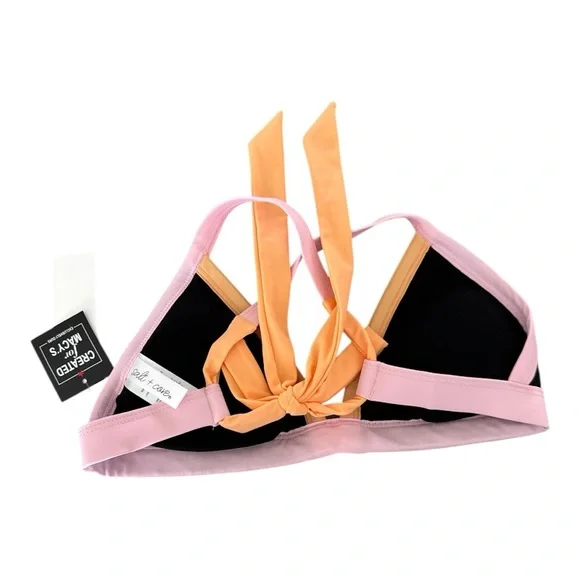 Women’s Contrast-Trim Triangle Bikini Top - Picture 3 of 4